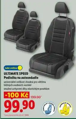 Lidl Ultimate Speed PODLOŽKA NA AUTOSEDADLO nabídka