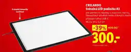 Lidl CRELANDO Světelná LED podložka A3 nabídka
