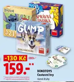 Lidl DINOTOYS Cestovní hry nabídka