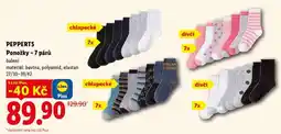 Lidl pepperts PONOŽKY - 7 PÁRŮ nabídka