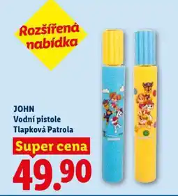 Lidl JOHN Vodní pistole Tlapková Patrola nabídka