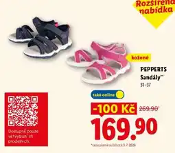 Lidl PEPPERTS! SANDÁLY nabídka