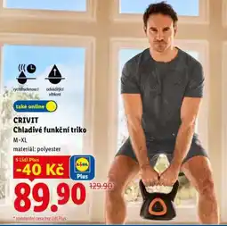Lidl CRIVIT CHLADIVÉ FUNKČNÍ TRIKO nabídka