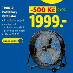 Lidl TRONIC Podlahový ventilátor nabídka