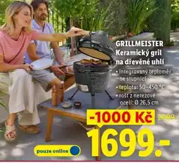 Lidl GRILLMEISTER Keramický gril na dřevěné uhlí nabídka