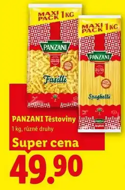Lidl Panzani Těstoviny nabídka