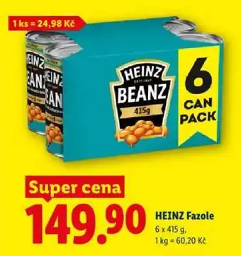 Lidl Heinz fazole nabídka