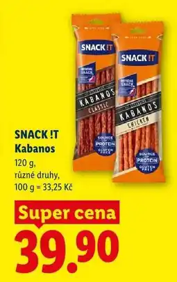 Lidl SNACK !T Kabanos nabídka