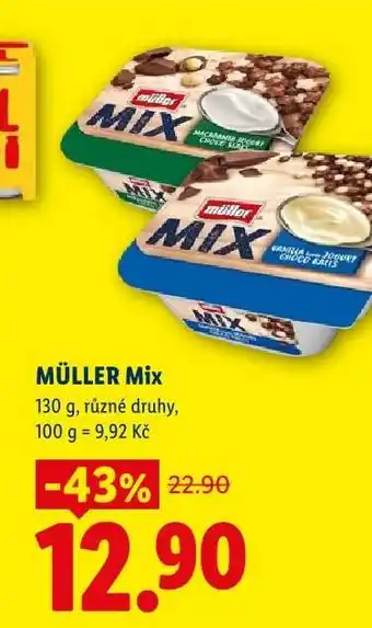 Lidl Müller Mix nabídka