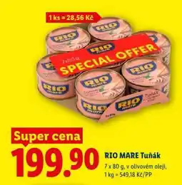 Lidl Rio Mare Tuňák nabídka