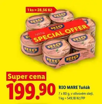 Lidl Rio Mare Tuňák nabídka