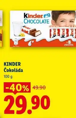 Lidl Kinder čokoláda nabídka