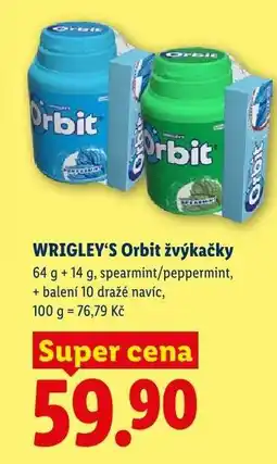 Lidl Wrigley's Orbit žvýkačky nabídka