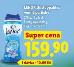 Lidl Lenor Unstoppables Vonné Perličky nabídka