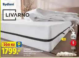 Lidl LIVARNO Komfortní pěnová matrace nabídka