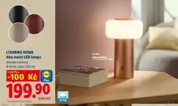 Lidl Livarno home Aku stolní LED lampa nabídka