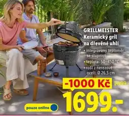 Lidl GRILLMEISTER Keramický gril na dřevěné uhlí nabídka