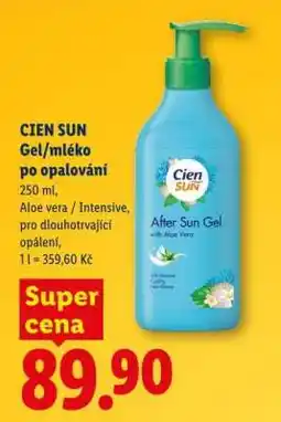 Lidl CIEN SUN Gel/mléko po opalování nabídka