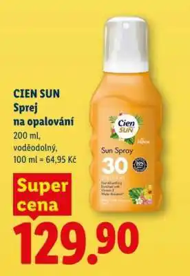 Lidl Cien sun SPREJ NA OPALOVÁNÍ nabídka