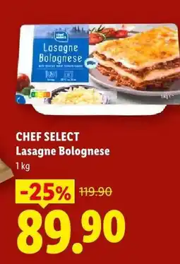 Lidl CHEF SELECT LASAGNE BOLOGNESE nabídka