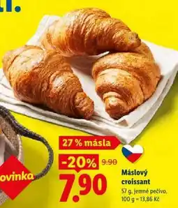 Lidl Máslový croissant nabídka