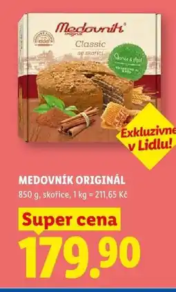 Lidl MEDOVNÍK ORIGINAL nabídka