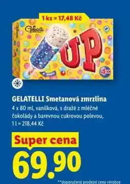 Lidl Gelatelli Smetanová Zmrzlina nabídka