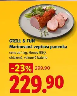 Lidl GRILL&FUN Marinovaná vepřová panenka nabídka