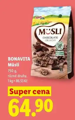 Lidl Bonavita Müsli nabídka