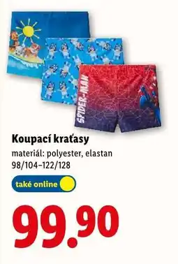 Lidl KOUPACÍ KRAŤASY nabídka