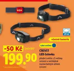 Lidl CRIVIT LED čelovka nabídka
