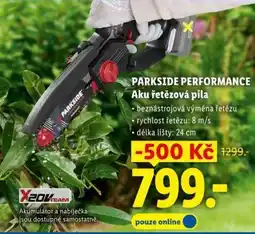 Lidl PARKSIDE PERFORMANCE AKU ŘETĚZOVÁ PILA nabídka