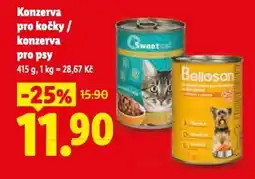 Lidl Konzerva pro kočky/ konzerva pro psy nabídka