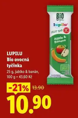 Lidl LUPILU Bio ovocná tyčinka nabídka
