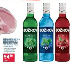 Makro BOŽKOV PEPRMINT 19 %, BOŽKOV MODRÁ 19 %, BOŽKOV GRIOTTE 18 % nabídka