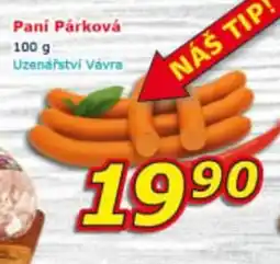ESO MARKET Paní Párková nabídka