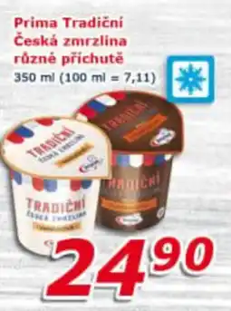 ESO MARKET Prima Tradiční Česká zmrzlina nabídka