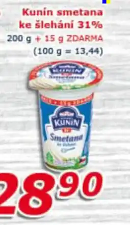 ESO MARKET Kunín smetana ke šlehání 31% nabídka