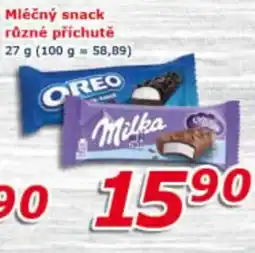ESO MARKET Mléčný snack nabídka
