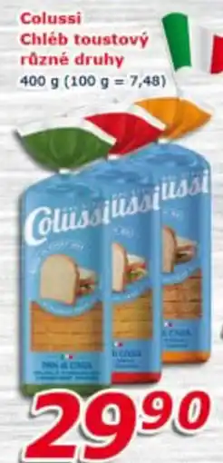 ESO MARKET Colussi Chléb toustový nabídka