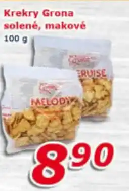 ESO MARKET Krekry Grona solené, makové nabídka