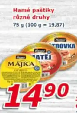 ESO MARKET Hamé paštiky nabídka
