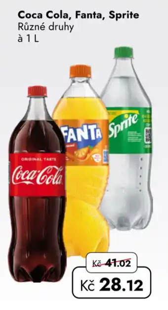 TRAVEL FREE Coca Cola, Fanta, Sprite nabídka