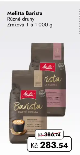 TRAVEL FREE Melitta Barista nabídka
