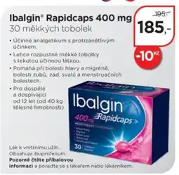 Magistra lékárny Ibalgin® Rapidcaps nabídka