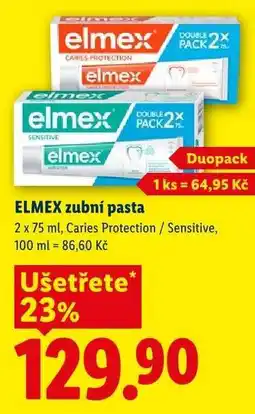 Lidl Elmex zubní pasta nabídka