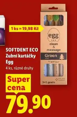 Lidl SOFTDENT ECO ZUBNÍ KARTÁČKY EGG nabídka