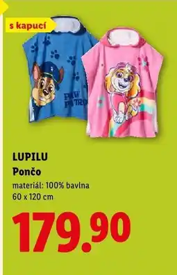 Lidl LUPILU Pončo nabídka