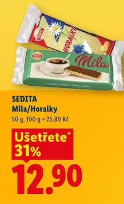 Lidl Sedita Mila/Horalky nabídka