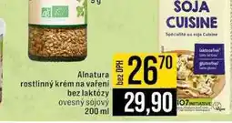 Jip Alnatura rostlinný krém na vaření bez laktózy ovesný sójový nabídka